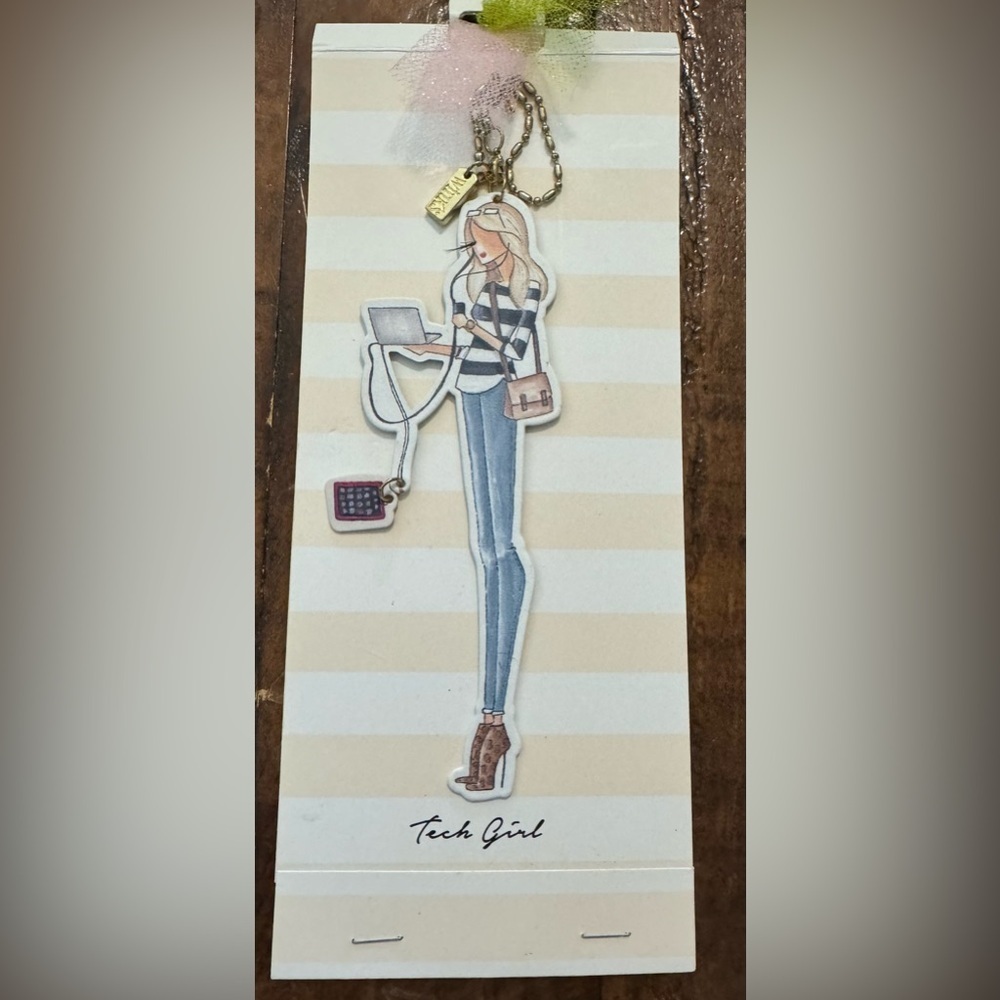 NWT wink metal tech girl charm ornament